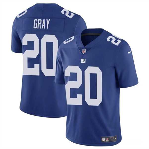 Men & Women & Youth New York Giants #20 Eric Gray Blue Vapor Untouchable Limited Football Stitched Jersey->new york giants->NFL Jersey
